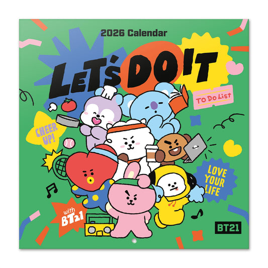 Calendário de Parede BT21 Oficial