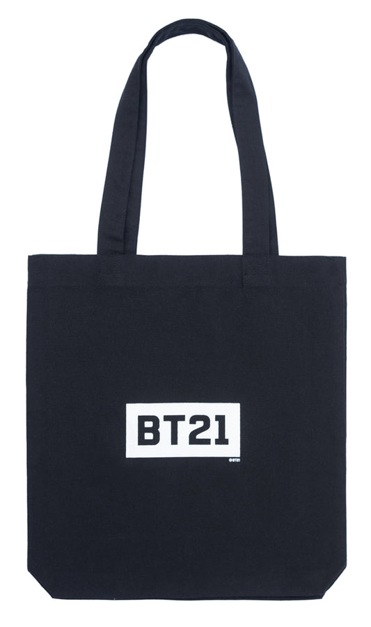 Saco Tote Bag BT21 Oficial – Preto