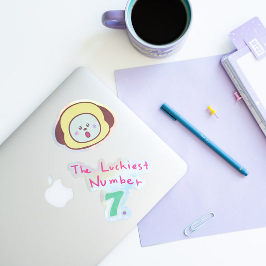 Pack 2 Autocolantes BT21 Oficial CHIMMY – Vinil