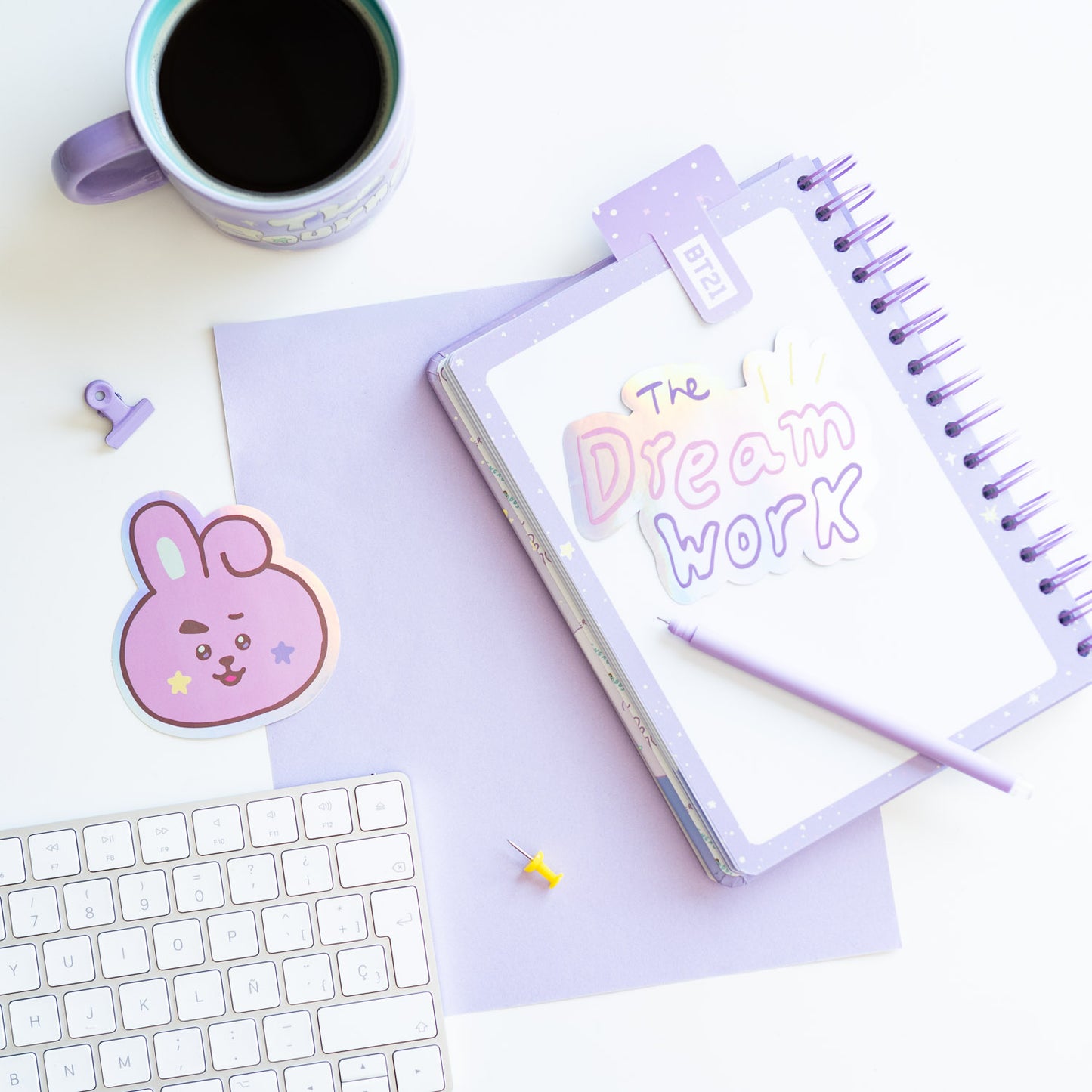 Pack 2 Autocolantes Vinil BT21 COOKY Oficial