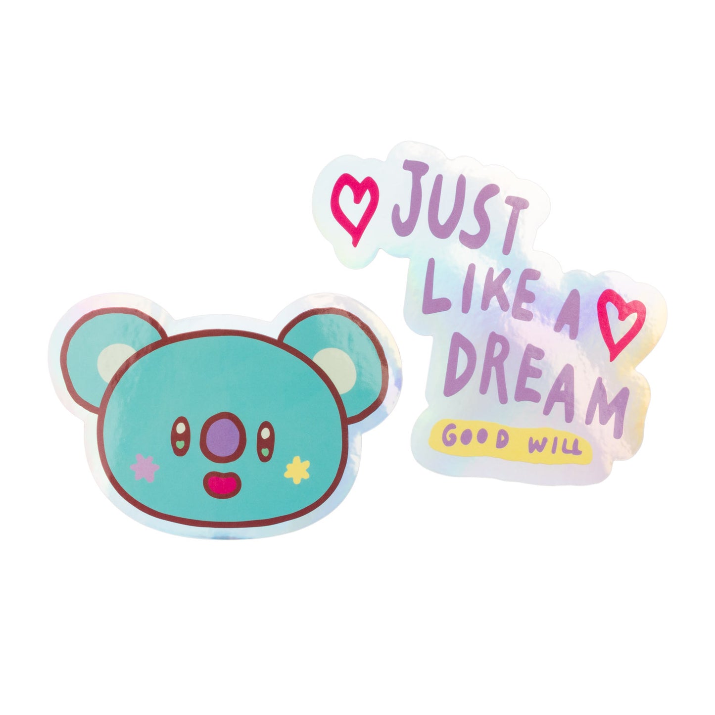 Pack 2 Autocolantes Vinil BT21 KOYA Oficial
