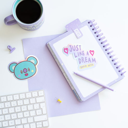 Pack 2 Autocolantes Vinil BT21 KOYA Oficial